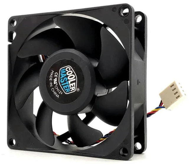 Alt view image 2 of 3 - AJMRTC 8025 80mm 8cm PWM Cooling Fan Replacement for FA08025M12LPA, DC 12V 0.45A Axial Fan for Computer Case, CPU Cooler, PC Cabinet Heat Dissipation