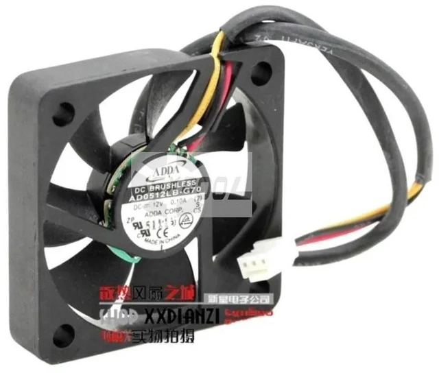 Alt view image 2 of 3 - AJMRTC 5010 50mm Silent Cooling Fan Replacement for ADDA AD0512LB-G70, DC 12V 0.10A Dual Ball Bearing Low Noise Axial Fan for Electronics, Computer and Server Heat Dissipation