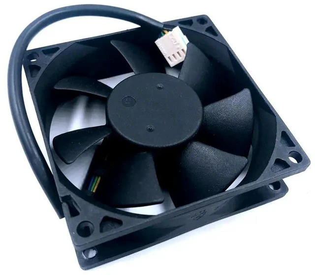 Alt view image 2 of 3 - AJMRTC 80mm 8CM PWM Cooling Fan Replacement for ADDA AD0812UX-A7BGL, HYPRO Bearing Ultra Quiet 16dBA Axial Fan for Server, Gaming PC and NAS System Heat Dissipation