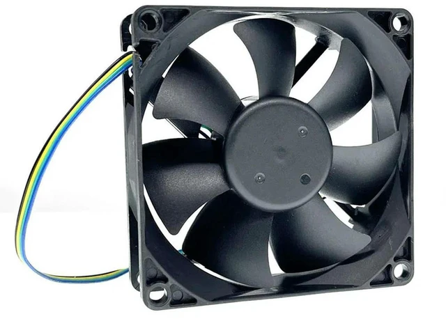 Alt view image 3 of 3 - AJMRTC F128025SU (48) 8025 PWM Cooling Fan, 80mm 8cm 80x80x25mm DC12V 0.40A 4400RPM High Speed 4-Pin Brushless Fan, Replacement PC CPU Case Cooler for Computer Chassis, Industrial Power Supply