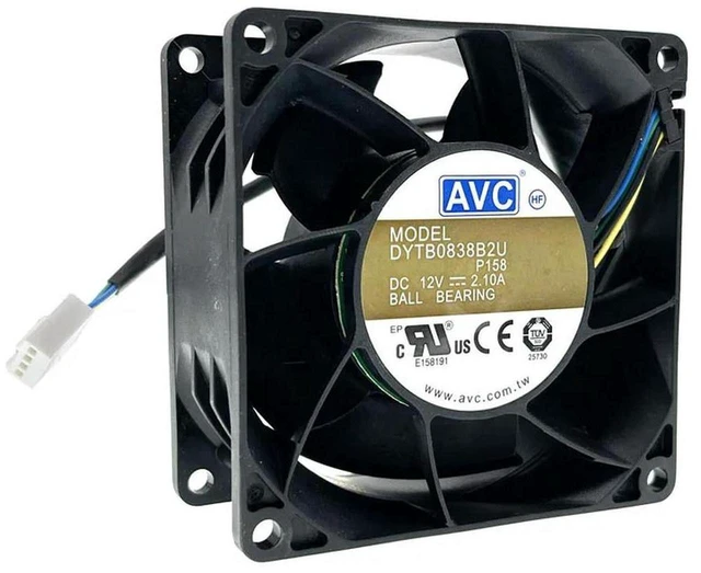 Main image of AJMRTC 8038 PWM Cooling Fan, 80mm 8cm 80x80x38mm DC12V High Airflow 10000RPM Dual Ball Bearing 4-Wire Brushless Fan, Powerful High Speed Replacement Cooler for PC Case, CPU, Server & Industrial Equipm