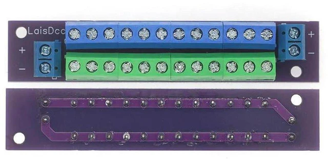 Main image of AJMRTC 1 Unit Double-Layer Power Distribution Board, 2 Inputs 2×13 Outputs PCB007 DC AC Voltage Power Distributor Module, Multi-Way Power Supply Splitter for Model Railway Trains Layout Power Distribu