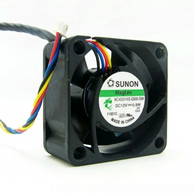 Alt view image 2 of 3 - AJMRTC MC40201V2-Q000-S99 4020 Cooling Fan, 40mm 4cm 40x40x20mm DC12V 0.9W 4-Wire PWM Brushless Axial Fan, High Airflow Replacement Cooler for Small Compact Electronic Devices
