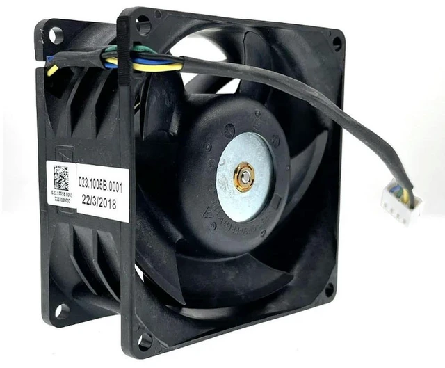 Alt view image 2 of 3 - AJMRTC 8038 PWM Cooling Fan, 80mm 8cm 80x80x38mm DC12V High Airflow 10000RPM Dual Ball Bearing 4-Wire Brushless Fan, Powerful High Speed Replacement Cooler for PC Case, CPU, Server & Industrial Equipm