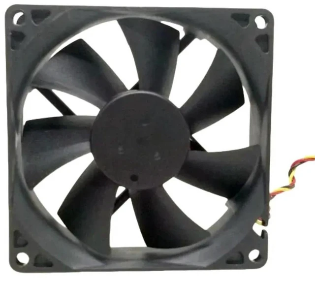 Alt view image 3 of 3 - AJMRTC PVA092G12M 9025 Cooling Fan, 92mm 92x92x25mm DC12V 3-Pin Hydraulic Bearing Brushless Axial Fan, High Airflow Replacement Cooler for PC Case, CPU Cooler, Server & Industrial Equipment