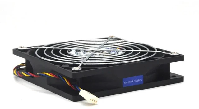 Alt view image 3 of 3 - AJMRTC 120mm PWM Cooling Fan Replacement for AVC DS12025B12H, 120X120X25mm DC 12V 0.75A, 4-Pin 2 Ball Bearing High Speed 117CFM Axial Fan, 12cm Brushless Fan for Server, PC Case, Chassis Heat Dissipat