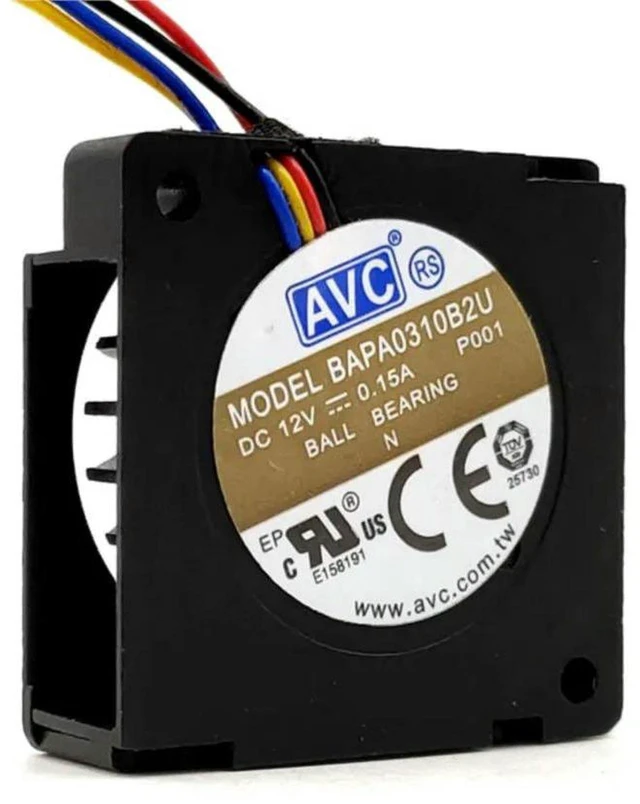 Alt view image 3 of 3 - AJMRTC 30mm Turbo Blower Cooling Fan Replacement for AVC BAPA0310B2U, 30×30×10mm 3CM DC12V 0.15A Dual Ball Bearing 4-Pin Fan, Mini Air Blower Cooler for 3D Printer Hotend Heat Dissipation