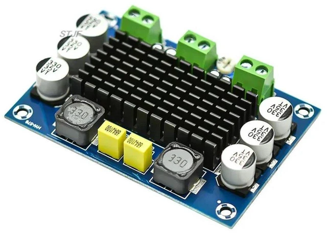 Main image of AJMRTC XH-M542 Mono Digital Audio Amplifier Board, TPA3116DA Chip DC12V-26V 100W High Power Mono Channel Power AMP Module, Large Capacity Circuit Board for Speaker Audio Amplification