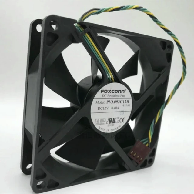 Alt view image 3 of 3 - AJMRTC PVA092G12H PWM Cooling Fan 9025 90x90x25mm DC12V 0.40A 4-Pin PWM CPU Fan, Large Air Volume Brushless Replacement Fan for PC Case, Server, Industrial Equipment Heat Dissipation