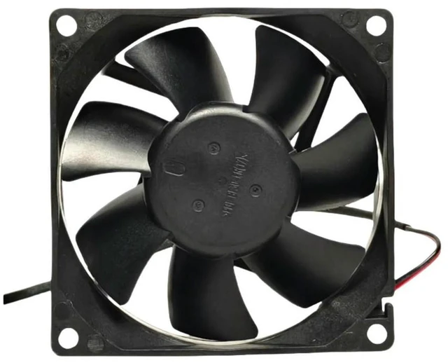 Alt view image 2 of 3 - AJMRTC AFCB0812D-A 8025 Blower Cooling Fan 80x80x25mm DC12V 0.78A 4800RPM Ball Bearing 2-Wire 80mm Fan, High Speed Replacement Blower for PC, PSU, Industrial Equipment Heat Dissipation