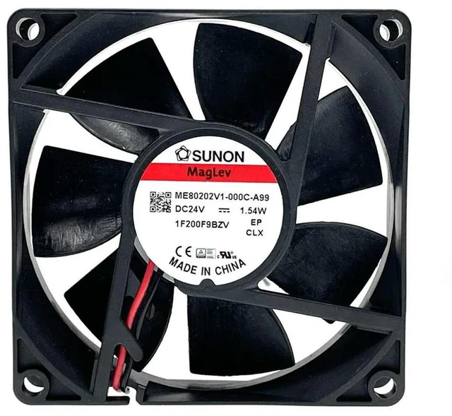 Alt view image 3 of 3 - AJMRTC 80mm 8cm PC Case Cooling Fan ME80202V1-000C-A99, 8020 80X80X20mm DC24V Axial Fan, 3400RPM High Speed Brushless Replacement Fan for PC Chassis, Inverter & Industrial Equipment Cooling