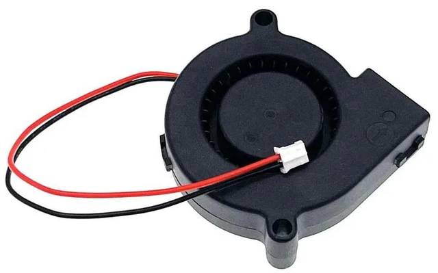 Alt view image 2 of 2 - AJMRTC 5015 3D Printer Blower Fan, DC24V 1.11W Double Ball Bearing Centrifugal Turbo Cooling Fan, 50x50x15mm Replacement Fan for EF50152B1-1C01C-A99, 3D Printer Hotend Heat Dissipation