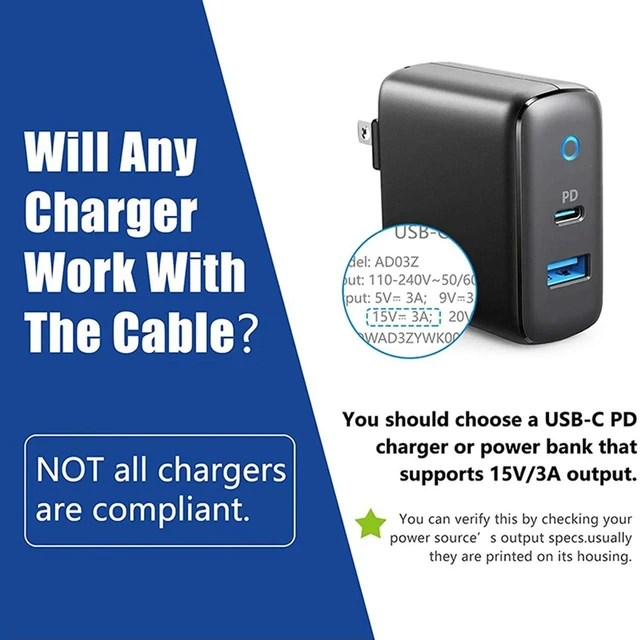 Main image of AJMRTC 2 Pack Surface Connect to USB C Charging Cable, PD Charger Cord Compatible with Surface Pro 3/4/5/6/7, Surface Laptop 1/2/3, Surface Go, Portable Power Cable for Surface Devices