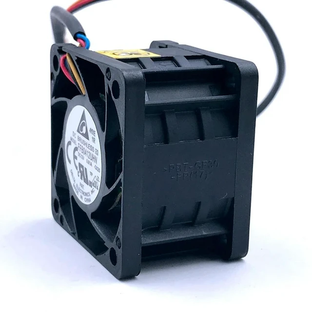 Alt view image 2 of 3 - AJMRTC High Speed Server Cooling Fan Replacement for Delta FFB0412UHN, 40x40x28mm 4028 40MM DC 12V 0.81A 4Pin PWM Fan for 1U 2U Server Chassis Heat Dissipation