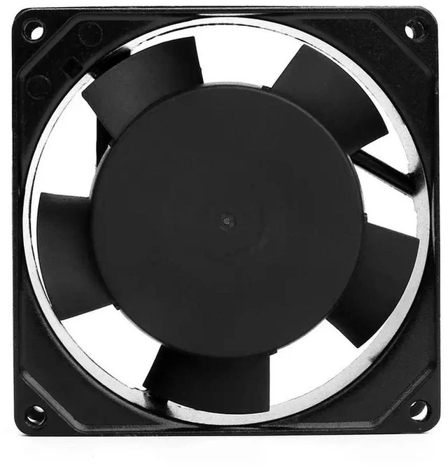Alt view image 3 of 3 - AJMRTC SXD9225B2LM AC Exhaust Cooling Fan, 9225 90x90x25mm 9CM AC 220V Dual Ball Bearing Axial Fan, 92*92*25mm Frame High Speed Exhaust Fan for Cabinet, Industrial Equipment Heat Dissipation