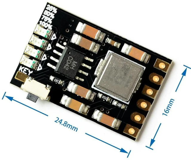 Alt view image 3 of 3 - AJMRTC DC 5V 2A Mobile Power DIY Module, 3.7V Lithium Battery Charge Discharge Boost Protection Board with Power Indicator, 4.2V Charging Step-Up Converter Module for DIY Power Bank Electronic Project