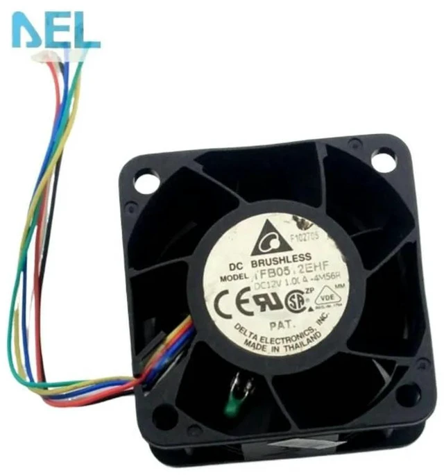 Alt view image 3 of 3 - AJMRTC TFB0512EHF PWM Axial Cooling Fan, 5032 50x50x32mm 5CM DC 12V 1.00A High Speed Fan, Replacement Fan Compatible with Delta TFB0512EHF for Server, Electronic Device and Industrial Equipment Heat
