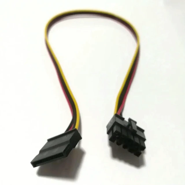 Alt view image 2 of 3 - AJMRTC 10Pin Socket to SATA Power Supply Cable, 18AWG 40cm Server Mainboard Power Cord for SSD HDD Hard Disk Drive, Compatible with HP DL380 G6 G7 Motherboard SATA Power Connection
