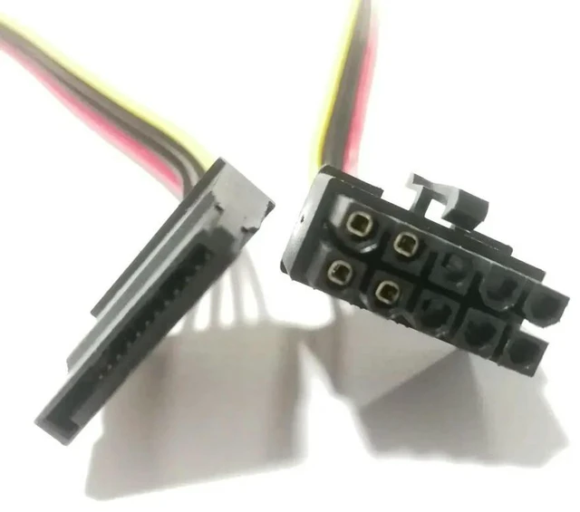 Alt view image 3 of 3 - AJMRTC 10Pin Socket to SATA Power Supply Cable, 18AWG 40cm Server Mainboard Power Cord for SSD HDD Hard Disk Drive, Compatible with HP DL380 G6 G7 Motherboard SATA Power Connection