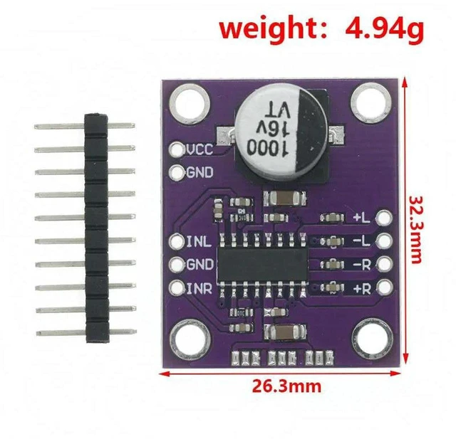 Main image of AJMRTC CJMCU-8406 PAM8406 Stereo Class D Audio Power Amplifier Module, No Interference Sound Amplifier Development Board, 2 Channel Digital Amp Board for Speaker DIY Audio Projects