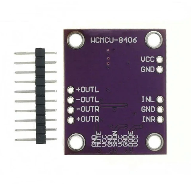 Alt view image 3 of 3 - AJMRTC CJMCU-8406 PAM8406 Stereo Class D Audio Power Amplifier Module, No Interference Sound Amplifier Development Board, 2 Channel Digital Amp Board for Speaker DIY Audio Projects