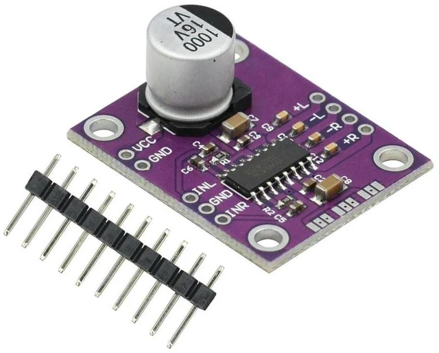 Main image of AJMRTC PAM8406 Stereo Class D Audio Power Amplifier Module, Filterless No Interference Digital Amplifier Board 2.5V-5.5V Wide Voltage, 5W×2 Dual Channel Low Noise Audio Amplifier Development Board for