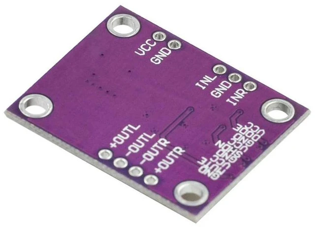 Alt view image 3 of 3 - AJMRTC PAM8406 Stereo Class D Audio Power Amplifier Module, Filterless No Interference Digital Amplifier Board 2.5V-5.5V Wide Voltage, 5W×2 Dual Channel Low Noise Audio Amplifier Development Board for