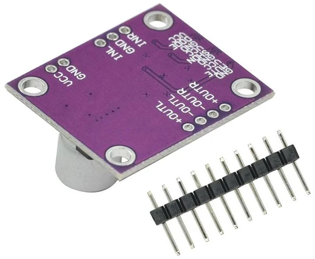 Alt view image 2 of 3 - AJMRTC PAM8406 Stereo Class D Audio Power Amplifier Module, Filterless No Interference Digital Amplifier Board 2.5V-5.5V Wide Voltage, 5W×2 Dual Channel Low Noise Audio Amplifier Development Board for