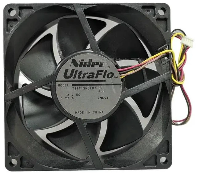 Alt view image 3 of 3 - AJMRTC T92T13MS2B7-57 9025 Cooling Fan, 90×90×25mm 90mm DC 13V 0.27A 4-Wire PWM Axial Fan, Replacement Cooler for Projector, PC Case, CPU and Electronic Equipment Heat Dissipation