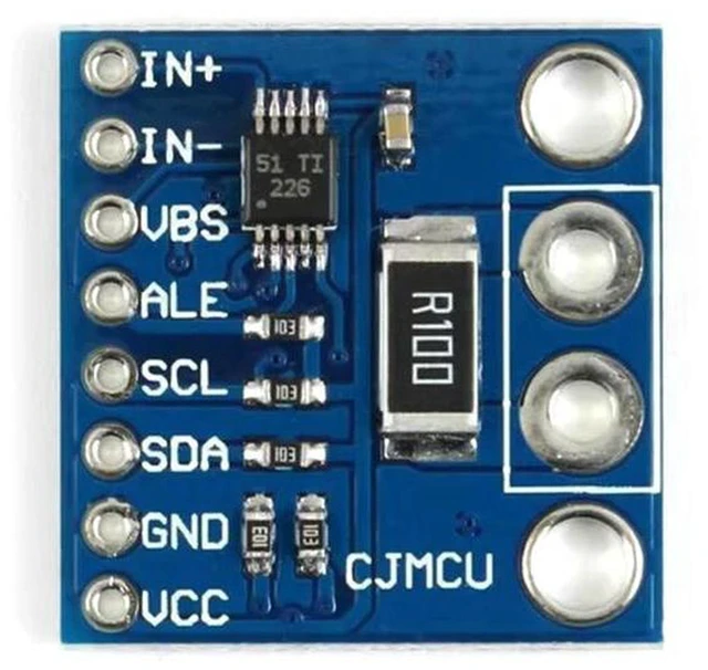 Alt view image 3 of 3 - AJMRTC INA226 Bi-directional Current Power Monitoring Sensor Module, IIC I2C Interface High Precision Voltage Current Power Detector for Electronic DIY Projects