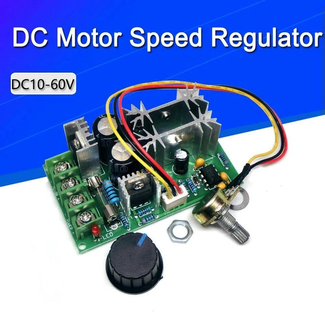 Main image of AJMRTC DC10-60V PWM DC Motor Speed Controller, 20A High Power DC Motor Drive Module, 12V 24V 36V 48V Current Regulator Adjustable Speed Governor for Brushed DC Motors
