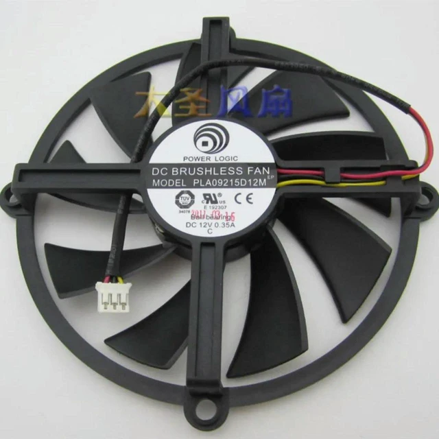 Main image of AJMRTC PLA09215D12M Graphics Card Cooling Fan, DC 12V 0.35A Ball Bearing 100mm GPU Replacement Fan for AMD Radeon HD5850 HD5870 HD5830 Video Card Cooler