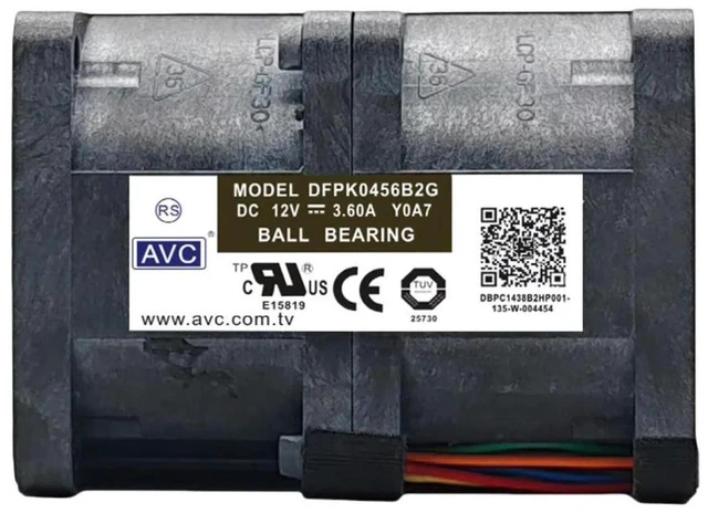 Alt view image 3 of 3 - AJMRTC DFPK0456B2G High Speed Server Cooling Fan, 40x40x56mm 4056 PWM Blower Fan DC12V 3.6A 32000RPM 2275Pa High Static Pressure Fan for Server PC Industrial Equipment