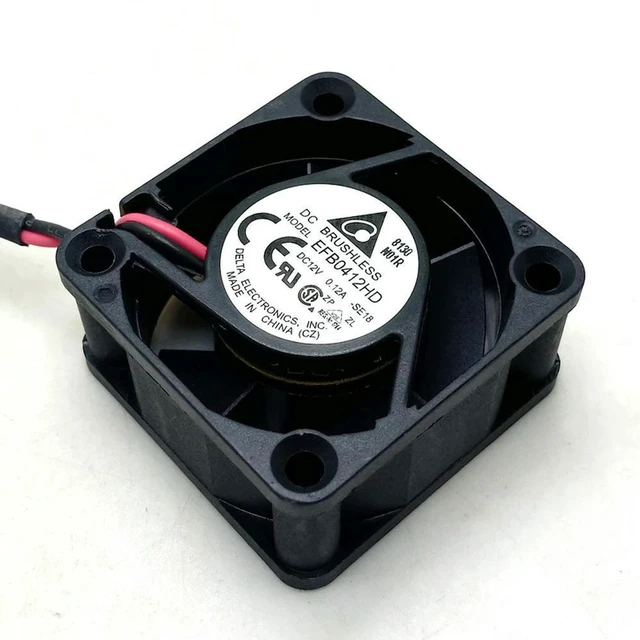 Alt view image 3 of 3 - AJMRTC EFB0412HD 4020 Server Cooling Fan, 40x40x20mm 4CM DC12V Dual Ball Bearing Axial Fan, Replacement Fan for 1U Server, North-South Bridge and Industrial Equipment Cooling