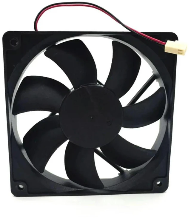 Alt view image 2 of 3 - AJMRTC AD1212US-A71GL 12025 Chassis Cooling Fan, 120x120x25mm 12CM DC 12V 0.50A Axial Replacement Fan, High Airflow Case Fan for PC Chassis, Industrial Cabinet Cooling