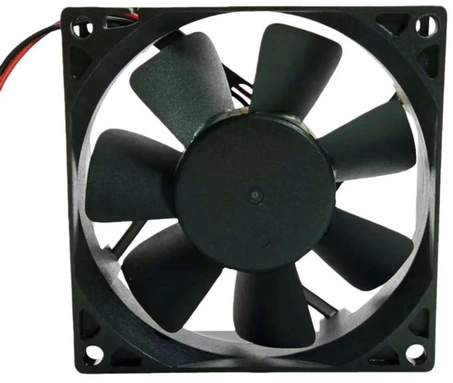 Alt view image 3 of 3 - AJMRTC 80mm 8025 DC12V Cooling Fan Replacement for ADDA AD0812HX-A70GL, 80×80×25mm 0.25A HYPRO Bearing 3000RPM 40.26CFM Low Noise Industrial Axial Fan