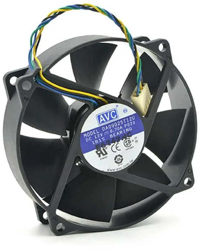 Main image of AJMRTC For AVC DA09025T12U 9025 Cooling Fan, 90mm x 25mm PWM Round Cooler Fan, DC 12V 0.70A 4 Wire 4Pin Connector, Replacement PC Case CPU Cooler Fan