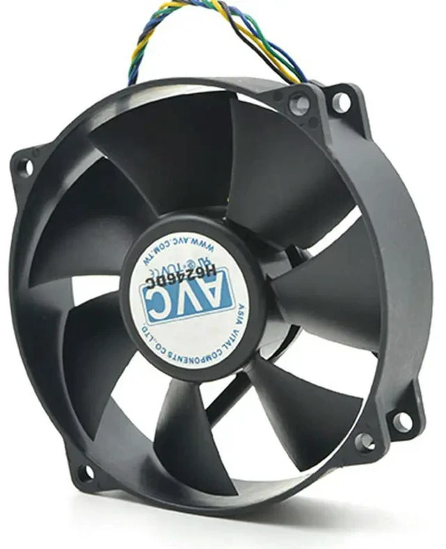 Alt view image 3 of 3 - AJMRTC For AVC DA09025T12U 9025 Cooling Fan, 90mm x 25mm PWM Round Cooler Fan, DC 12V 0.70A 4 Wire 4Pin Connector, Replacement PC Case CPU Cooler Fan