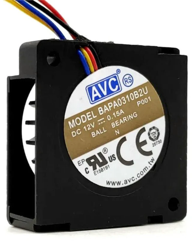 Alt view image 3 of 3 - AJMRTC 30mm 3D Printer Turbo Cooling Blower Fan Replacement for AVC BAPA0310B2U, DC 12V 0.15A Dual Ball Bearing 30x30x10mm 3CM 4-Pin Air Blower Cooler Fan for 3D Printer Heat Dissipation