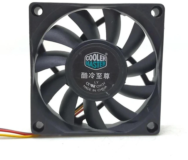Alt view image 2 of 3 - AJMRTC 70mm Computer Cooling Fan Replacement for A7015-30RB-3AN-F1 DF0701512RFMN E255988-CF, 70x70x15mm 7015 DC12V 0.22A 3-Pin 3-Wire Axial Fan for PC Case CPU Chassis Heat Dissipation