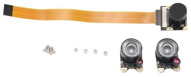 Main image of AJMRTC OV5647 5MP Camera Module for Raspberry Pi 5, Zero, Zero 2W, Day & Night Vision, Adjustable Focus, 1080P HD Video, 130° Wide Viewing Angle CSI Webcam for Raspberry Pi Single Board Computer DIY