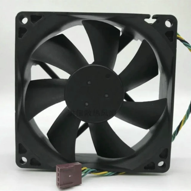 Alt view image 2 of 3 - AJMRTC PVA092G12H 9025 PWM Cooling Fan, 92×92×25mm DC12V 0.40A 4-Pin PWM High Airflow CPU Fan, Hydraulic Bearing Speed Adjustable Fan for PC Case, Server Cabinet Heat Dissipation