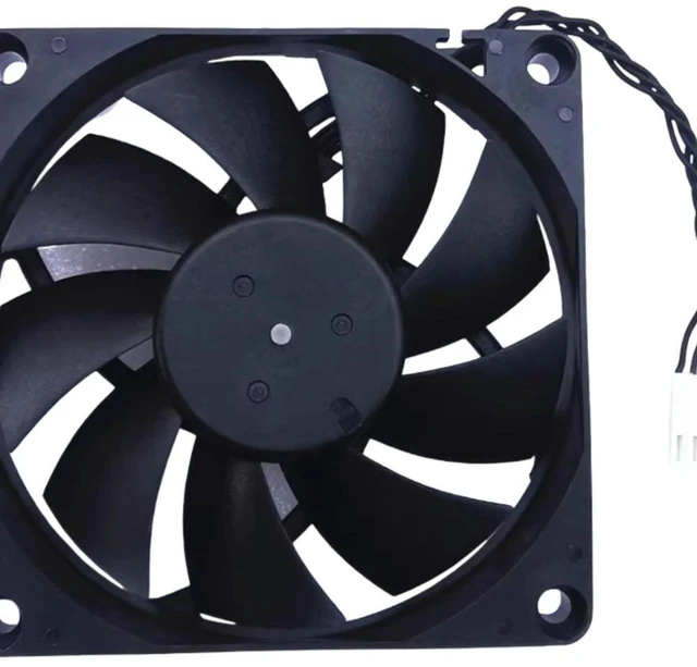 Alt view image 2 of 3 - AJMRTC PVA080E12R 8015 PWM Cooling Fan with Heatsink, 80×80×15mm Slim 8CM DC12V 0.5A 4-Pin PWM Single Ball Bearing Fan, CPU Heatsink Cooler Replacement for PC Graphics Card Heat Dissipation