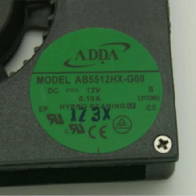 Alt view image 2 of 3 - AJMRTC AB5512HX-G00 Blower Cooling Fan, 55×55×15mm 5.5cm DC12V 0.19A 2-Wire Brushless Centrifugal Fan Replacement for ADDA, Mini Turbo Cooler for Server, Industrial Equipment, Small Chassis Heat