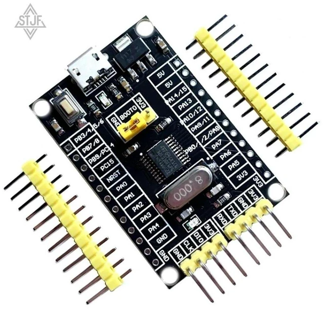 Main image of AJMRTC STM32G030F6P6 Development Board, STM32G030 Minimum System Board, ARM Cortex-M0+ Core Evaluation Learning Board, 32KB Flash 8KB RAM 64MHz MCU Core Board for Embedded Programming, IoT Experiment,