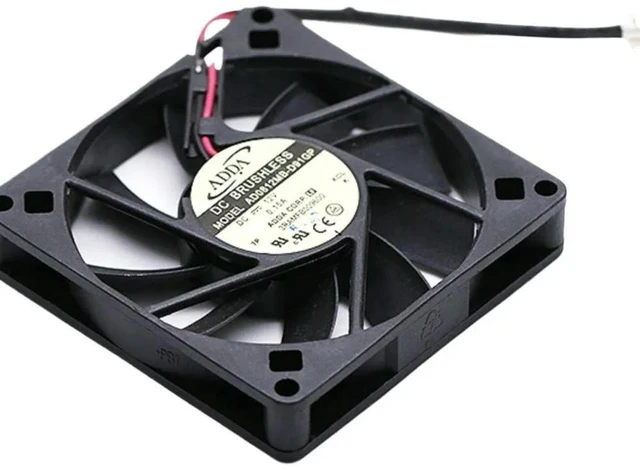 Alt view image 2 of 3 - AJMRTC 1PCS 80mm 12V Ultra Thin Cooling Fan Replacement for ADDA AD0812MB-D91GP, 0.15A 8015 2-Wire Compact Chassis Fan, 80x15mm Slim Fan for Industrial PC Heat Dissipation