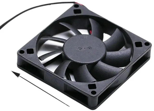 Alt view image 3 of 3 - AJMRTC 1PCS 80mm 12V Ultra Thin Cooling Fan Replacement for ADDA AD0812MB-D91GP, 0.15A 8015 2-Wire Compact Chassis Fan, 80x15mm Slim Fan for Industrial PC Heat Dissipation