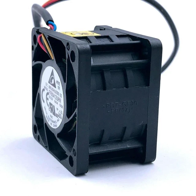 Alt view image 2 of 3 - AJMRTC 40x40x28mm 4028 High Speed Server Cooling Fan Replacement for Delta FFB0412UHN, DC 12V 0.81A 4-Pin PWM Fan for 1U 2U Server, Industrial Chassis Heat Dissipation