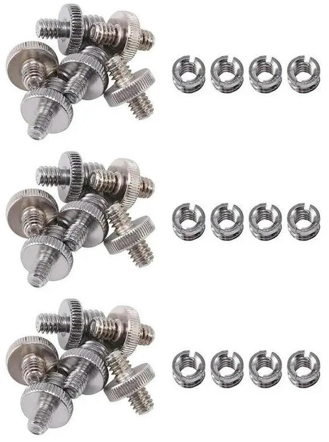 Main image of AJMRTC 30Pcs Camera Screw Adapter Converter Set, 1/4 Inch to 3/8 Inch & 3/8 Inch to 1/4 Inch Threaded Mount, Tripod Monopod Ballhead Light Stand Photography Accessories