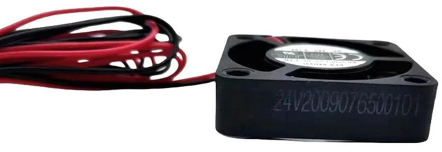 Alt view image 2 of 3 - AJMRTC EFS-04D24L 4010 Ultra Slim DC Cooling Fan, 40x40x10mm 24V 0.1A 8000RPM, 135cm Long Wire 2 Pin Brushless Fan for VFD, PLC, Inverter, Industrial Equipment Heat Dissipation